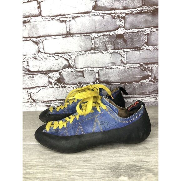 BOREAL Zephyr Blue Suede Leather Rock Climbing Shoes Men Sz 39.5EU/7M US - Picture 1 of 16